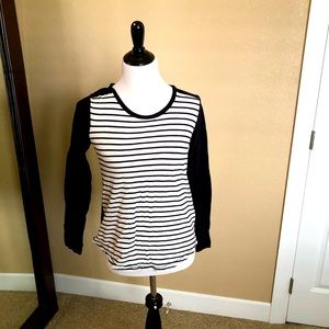 Madewell Small Black and white striped Shirt